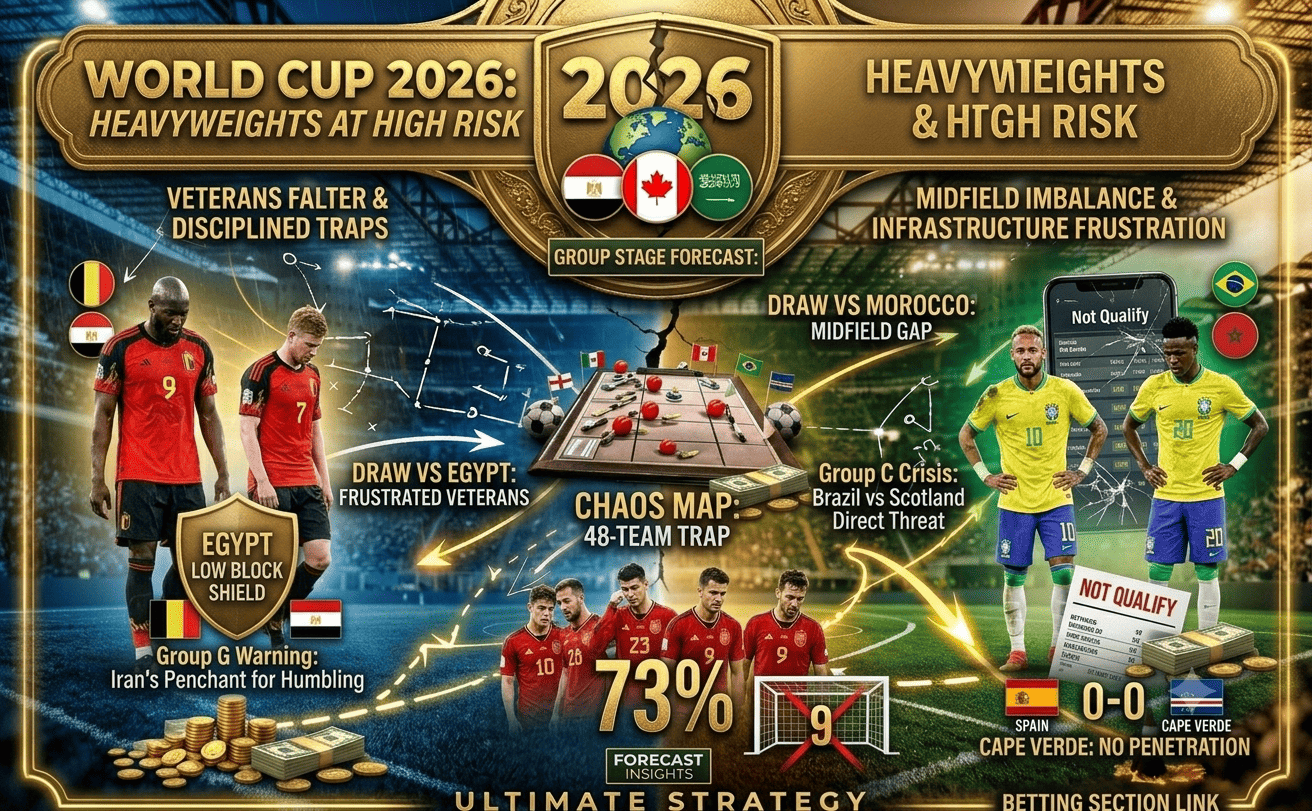 2026 World Cup Group Stage Forecast: Which Heavyweights Face the Highest Risk of an Early Exit?