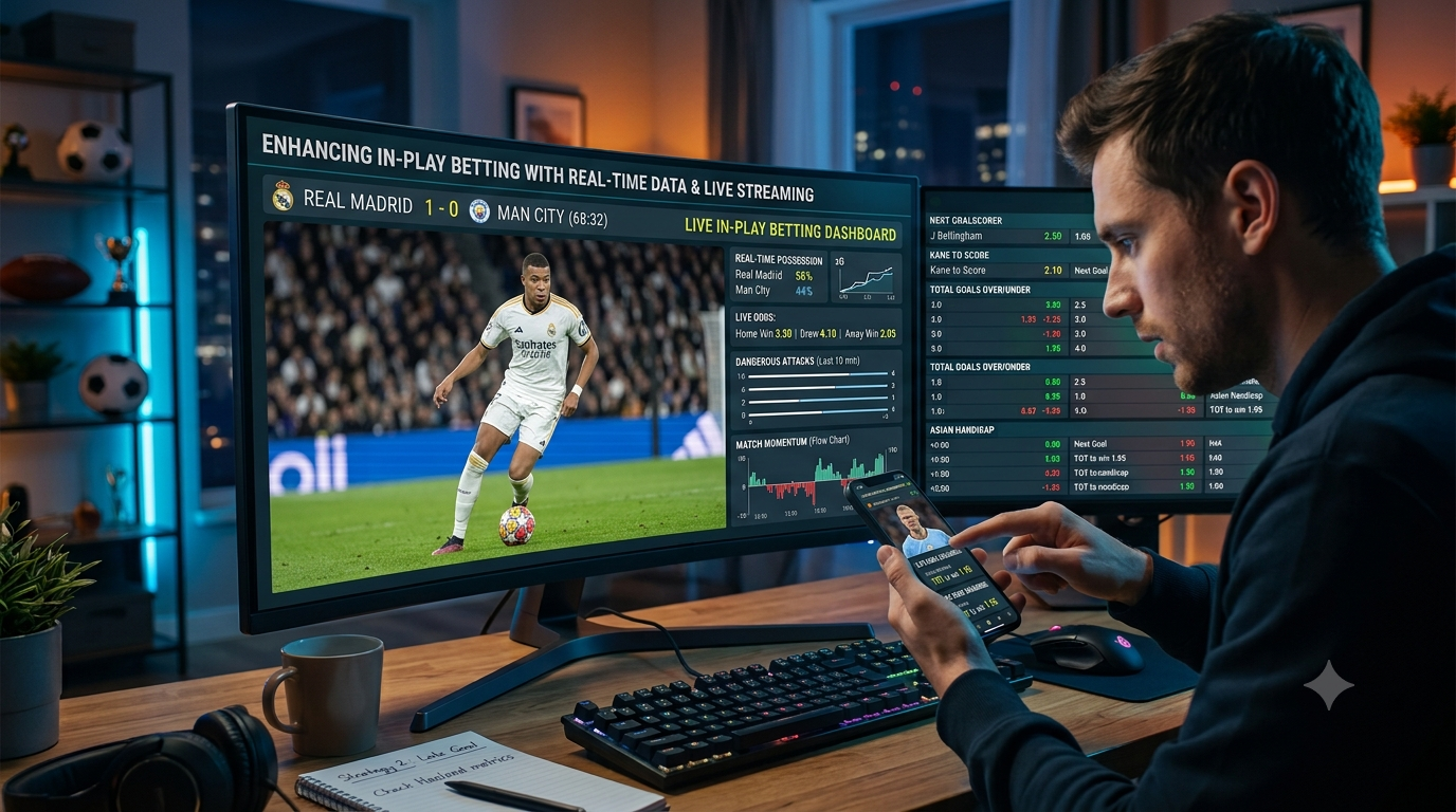 How to Use Real-Time Data and Live Streaming to Enhance In-Play Live Betting